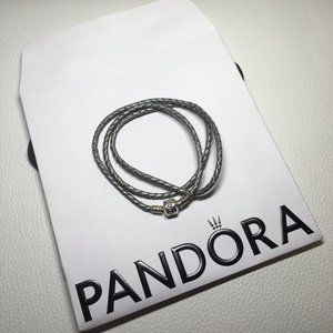 PANDORA Bracelet - silver triple wrap